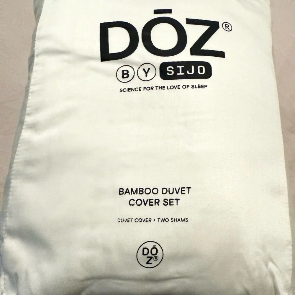 NWT Doz/Sijo Bamboo Full/Queen Duvet & Sham Set - Picture 5 of 6